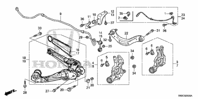 Rear Lower Arm for 2015 Honda Civic #0