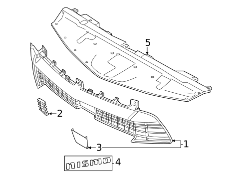 Grille for 2024 Nissan Z #0