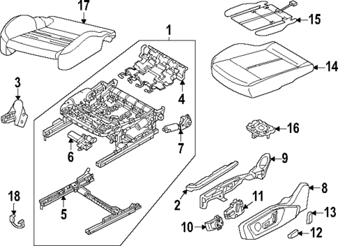 Driver Seat Components for 2025 Audi Q6 e-tron #2