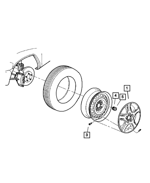 Wheel Covers and Center Caps for 2005 Chrysler Town & Country #0