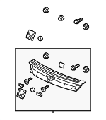 74890TS9307ZB - : Trunk Lid Trim for Honda: Civic Image