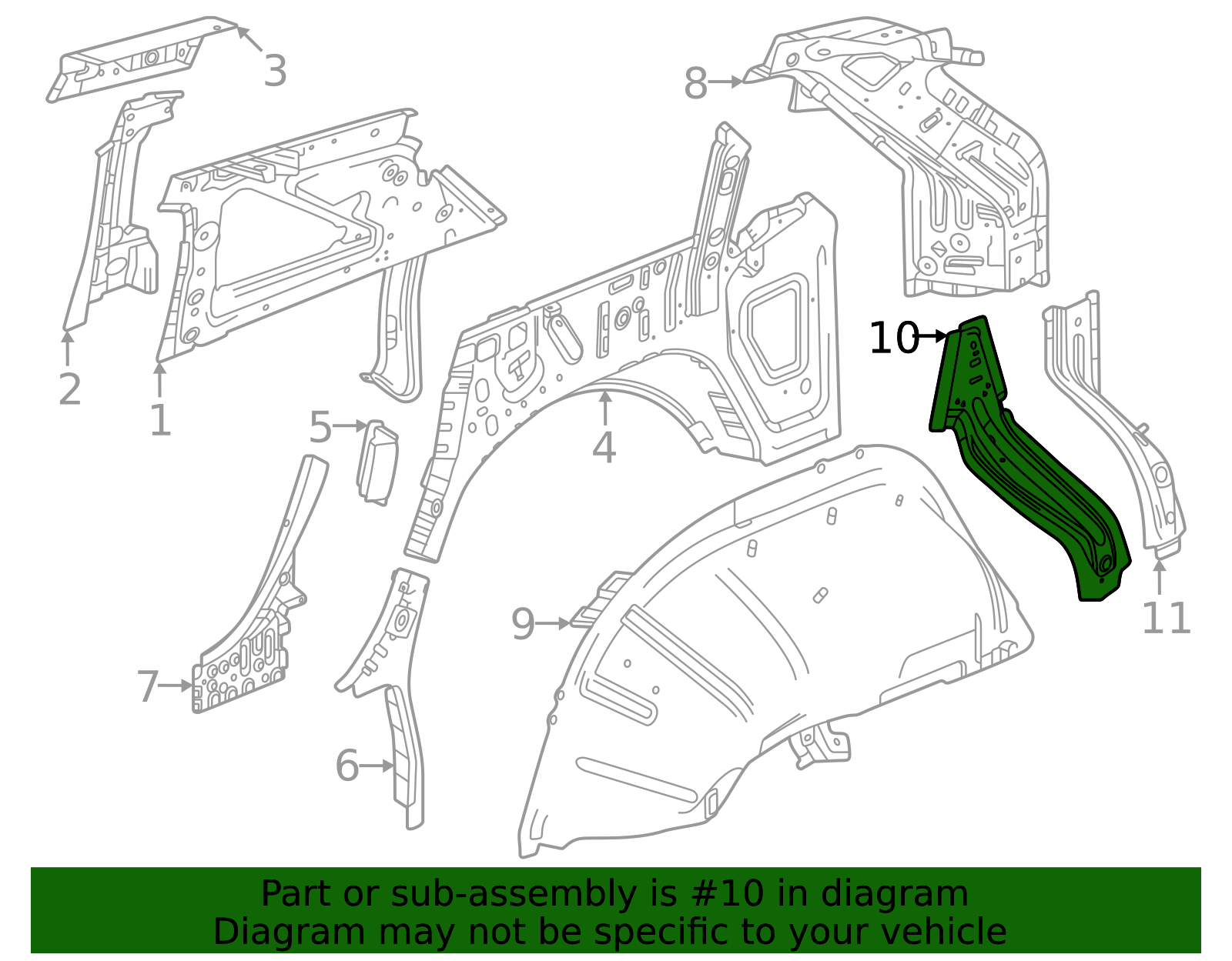 Support Parts 85016359 - High-Quality Support for 2025-2026 Cadillac | AutoNation Parts