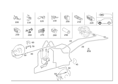 Brake Lines for 2007 Mercedes-Benz R350 #0