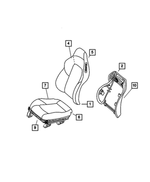 1BF44XDVAA - Interior Trim: Front Seat Back, Left for Mopar Image
