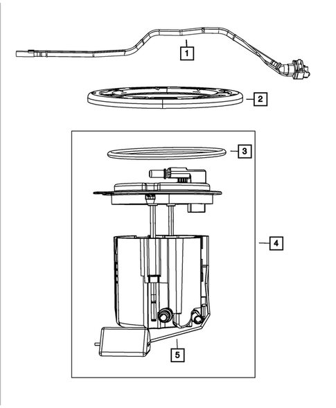 Fuel Pump and Sending Unit for 2012 Jeep Wrangler #0
