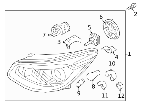 Bulbs - Chassis for 2018 Kia Soul EV #2