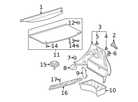 Interior Trim - Rear Body for 2006 Scion xA #0