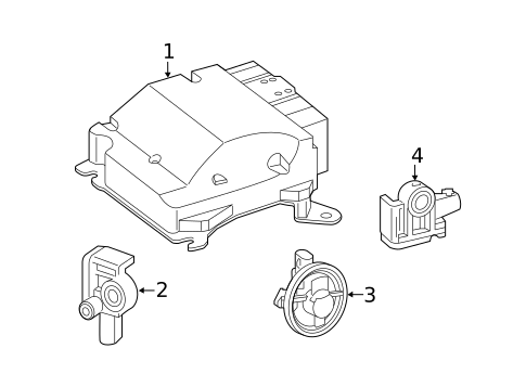Air Bag Components for 2021 Mercedes-Benz C63 AMG #5