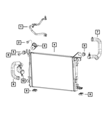 68212617AB - Cooling: Radiator Vent Line Hose for Mopar Image