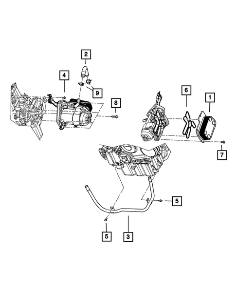 Engine Oil Cooler for 2009 Dodge Nitro #0