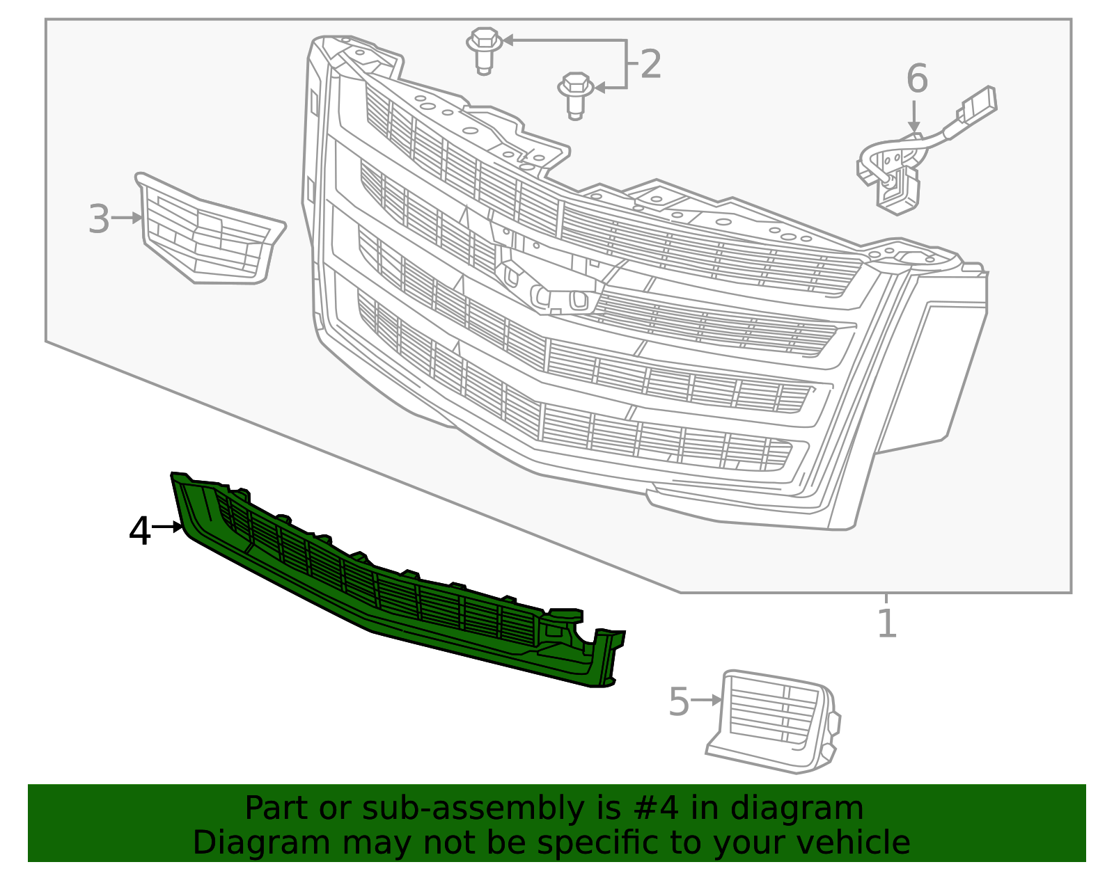 Front Grille Replacement - OEM Exterior Styling for GM | AutoNation Parts
