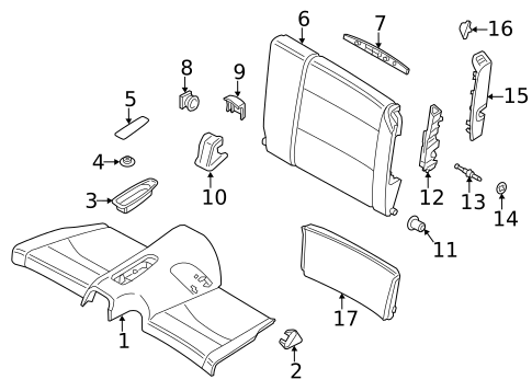 Rear Seat Components for 2023 Porsche 911 #2