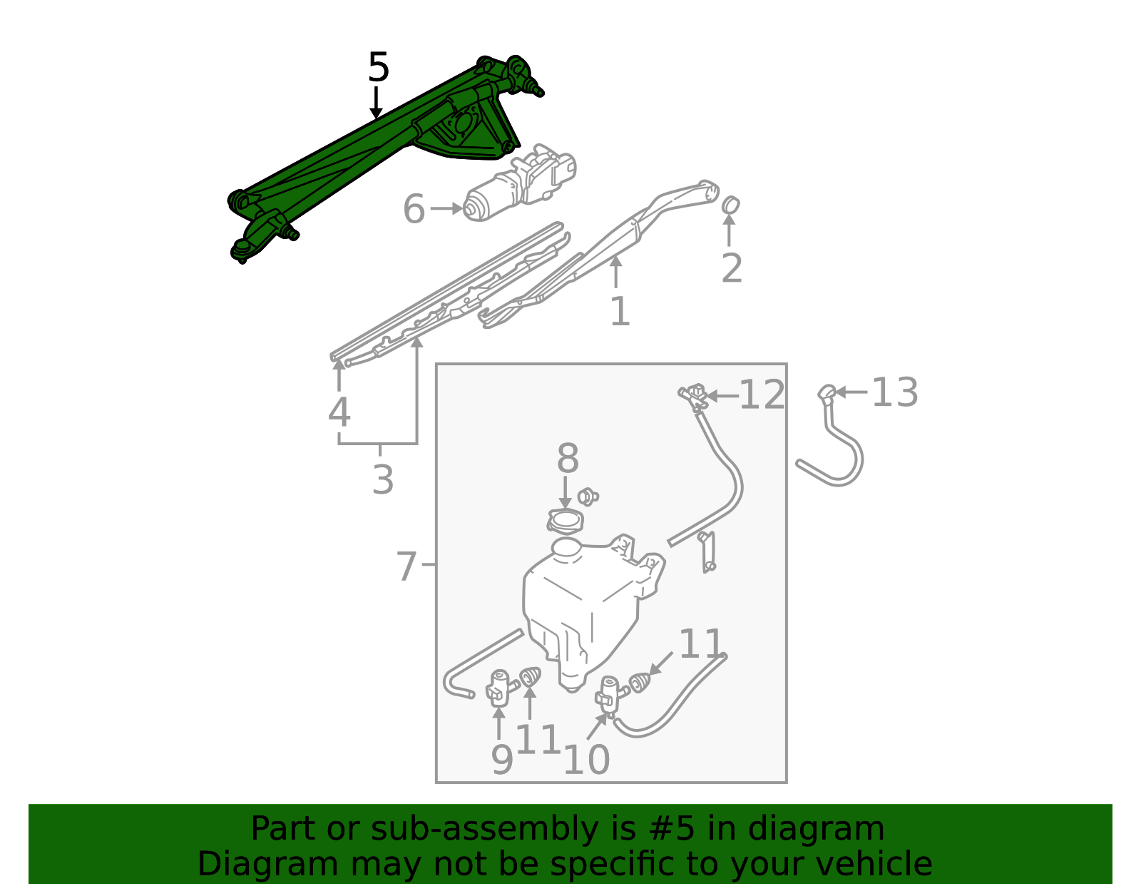 How to Replace Wiper Transmission 2004-09 Subaru Outback | 1A Auto