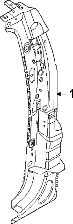 N1WZ2641032F - Body: Rear Pillar for Ford: Ranger Image