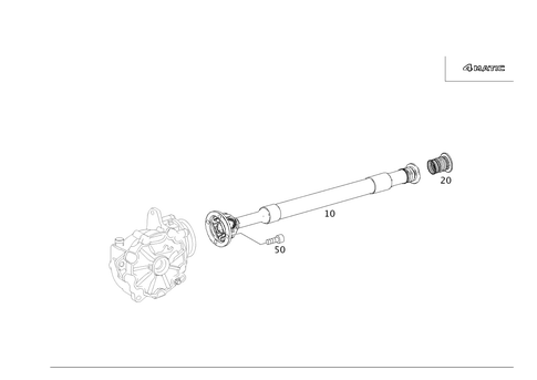 Front Axle Differential Propeller Shaft for 2013 Mercedes-Benz GLK350 #0