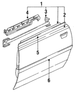 67010SL5A03ZZ - Body: Door Shell for Acura: Vigor Image