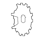 9594395 - : 2003-2005 Cadillac DeVille - Bright Chrome Button Style Center Cap with Crest and Wreath Logo for GM Image