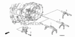 24201RPF000 - Transmission - Manual: FORK, FIFTH-REVERSE GEARSHIFT for Honda Image