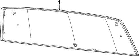 Glass - Lift Gate for 2025 Jeep Grand Cherokee #0
