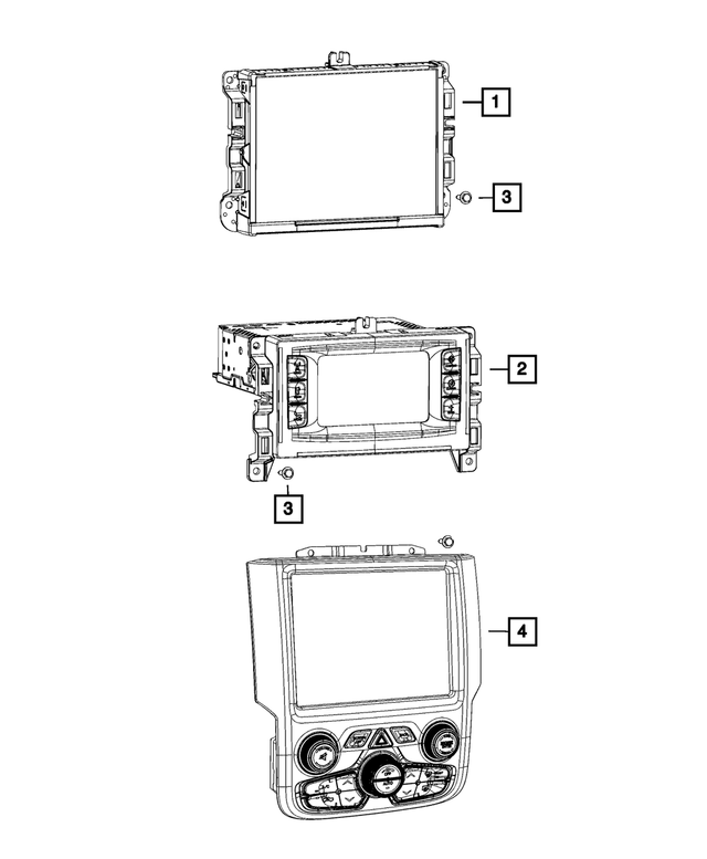 « 68226687AD –  : Multi Media Radio, Export pour Mopar Image »