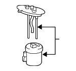 7702430160 - : Fuel Pump Hanger for Lexus: GS350, IS200t, IS250, IS300, IS350, RC300, RC350 Image