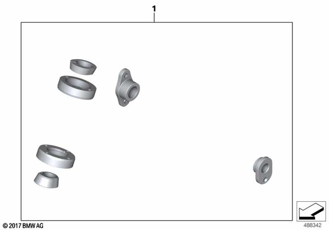 71118405217 - Parts and Accessories for Engine / Chassis: Accessories Kit -  for BMW-Motorrad Image
