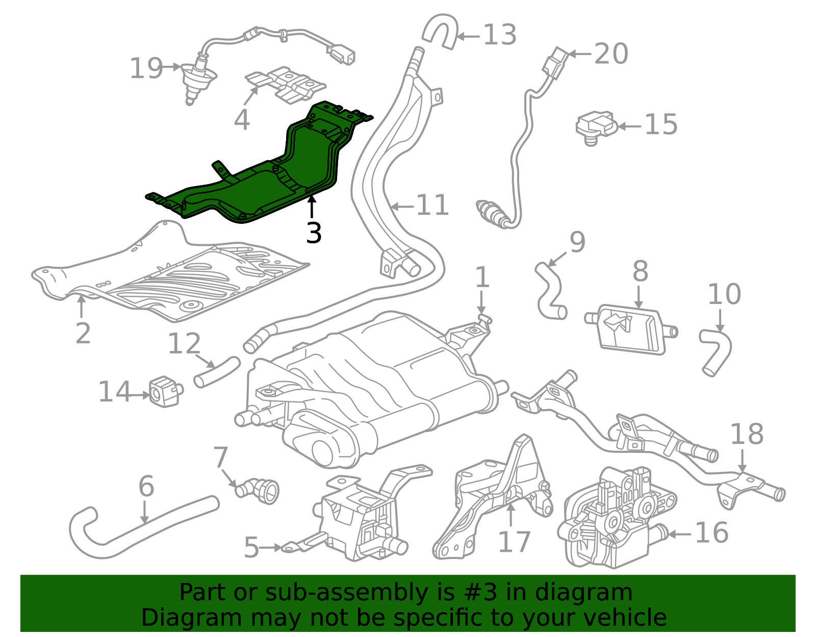 17358-3D0-A00 - Vapor Canister Bracket Honda Parts Online
