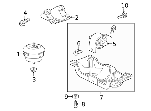 Engine Mounting for 2013 Jaguar XK #0