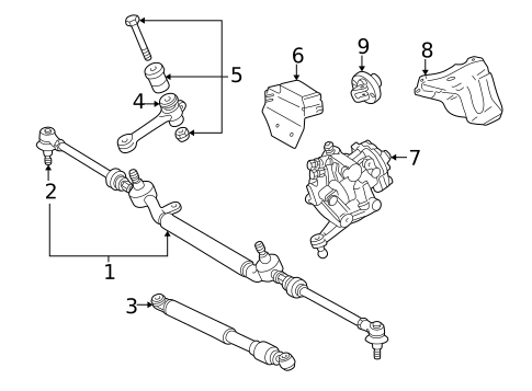 Steering Gear & Linkage for 2002 Mercedes-Benz CLK55 AMG #0