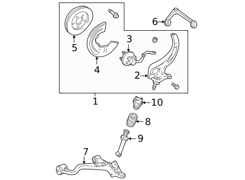 Suspension Components for 2000 Lincoln LS #0