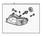 MN117969 - : Composite Headlamp for Mitsubishi Image