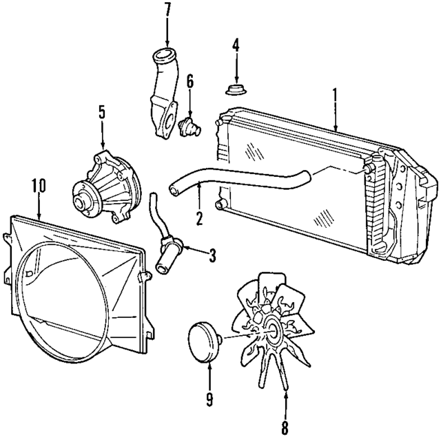 YB3165 - Cooling System: Fan Clutch for Ford Image