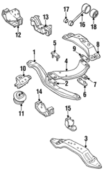 41031AA390 - Engine: Front Mount Bracket for Subaru: Legacy Image