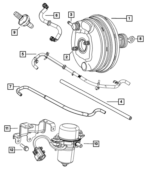 Power Brake Booster for 2011 Chrysler 300 #0