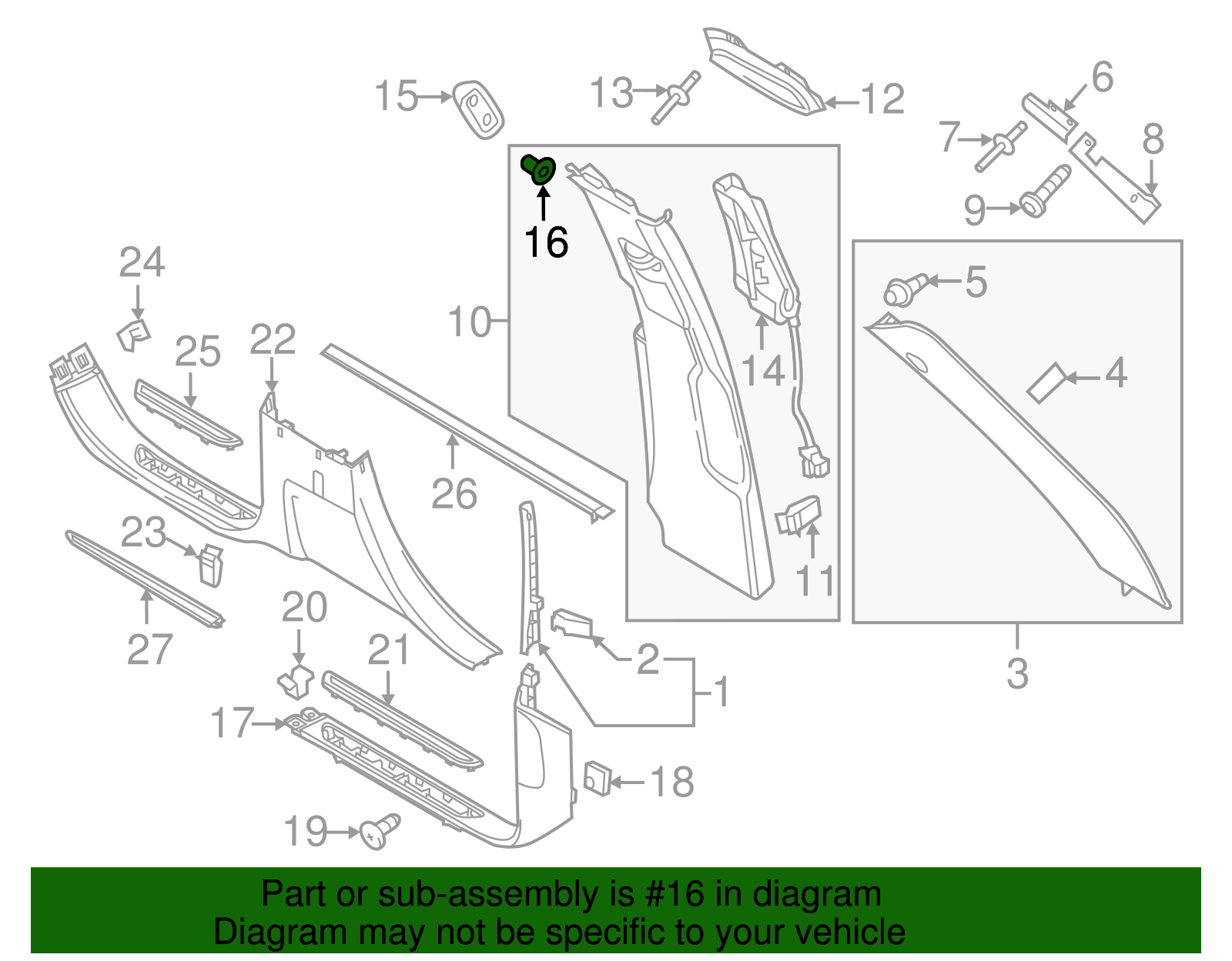 Coat Hook Screw - Porsche (N-911-580-01)