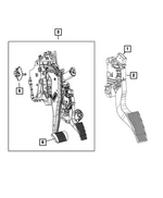 68497848AA - Fuel and Accelerator Pedal: Acceleration Sensor for Mopar Image