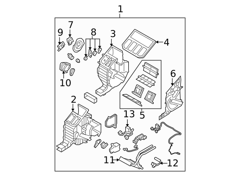 Heater Components for 2009 Kia Sorento #0