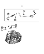 68101741AA - AS60T; 6 Speed HD; Automatic Transaxle: Cable Clip for Mopar Image