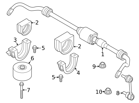 Stabilizer Bar & Components for 2021 BMW 740i xDrive #2