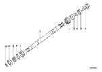 32311159160 - Steering: Steering Spindle Upper for BMW Image