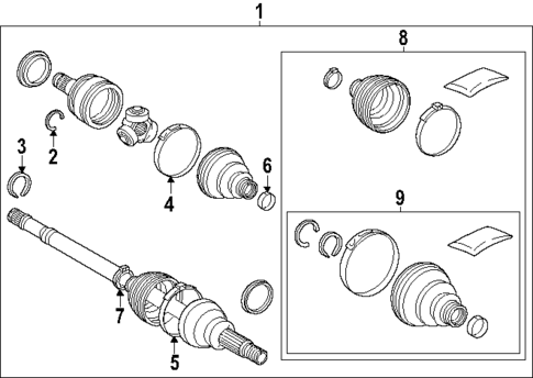 Axle Shaft for 2025 Toyota Crown Signia #0
