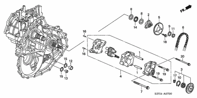 AT Oil Pump for 2005 Honda Insight #0