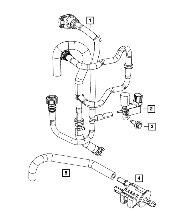 « 68171959AA – Emission Controls : Tête Collerette Hexagonale Boulon, Montage pour Mopar Image »