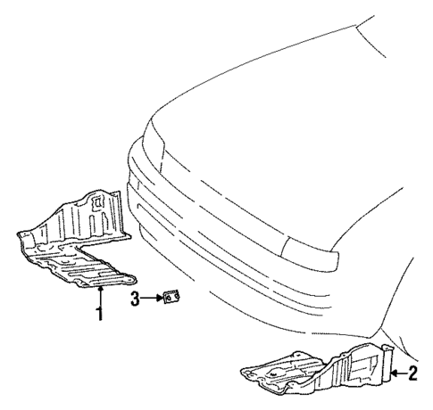 Splash Shields for 1997 Toyota Corolla #0