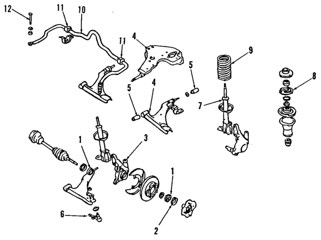4016085E00 - : Ball Joint for Nissan: Axxess, Maxima, Pulsar NX, Sentra, Stanza Image