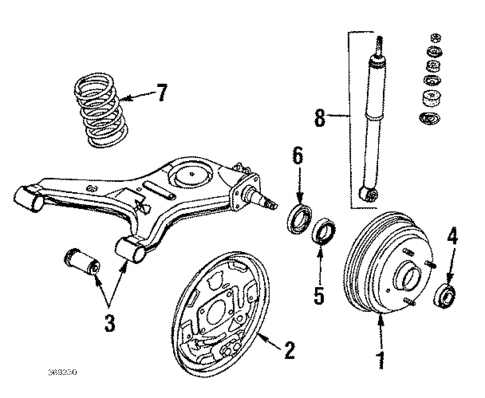 Rear Suspension for 1985 Nissan Sentra #1