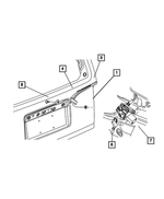55077452AA - Wiper/Lock Cylinder and Keys: Cover Grommet for Chrysler: Aspen | Dodge: Durango, Nitro Image