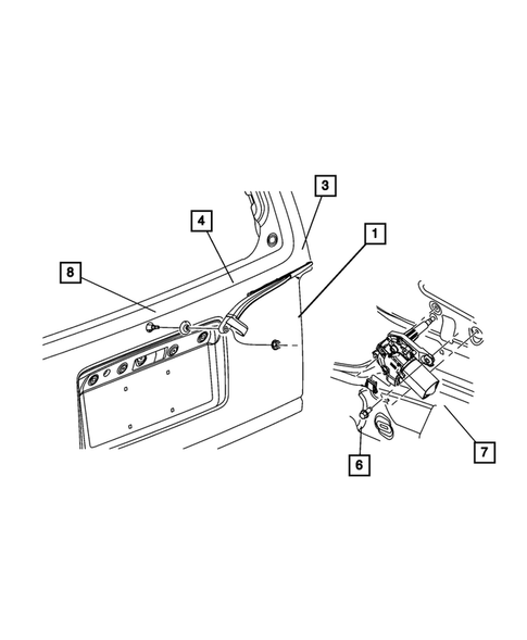 Rear Wiper and Washer System for 2007 Dodge Nitro #0