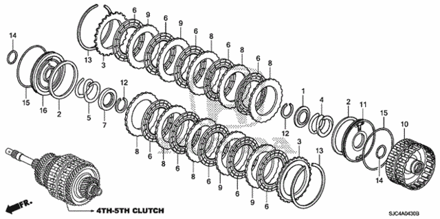 AT Clutch (4th-5th) for 2007 Honda Ridgeline #0