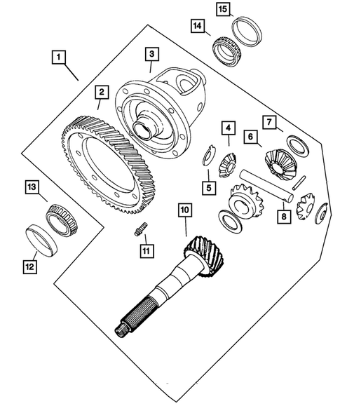 Differential for 2005 Chrysler PT Cruiser #1